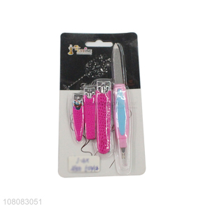 Top products 4pieces manicure set nail clipper set wholesale