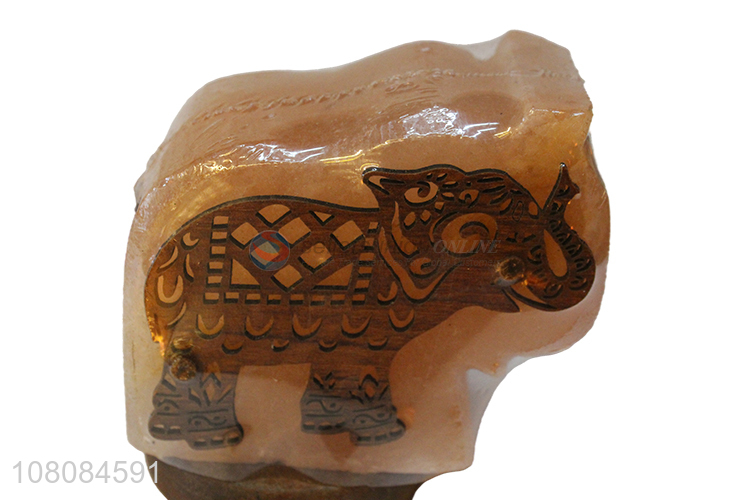Yiwu direct sale elephant craft stone lamp home decoration lamp