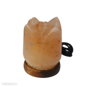 New products lotus salt stone lamp creative stone crafts
