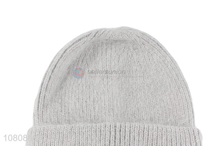 New arrival thicken warm knitted hat ladies beanies