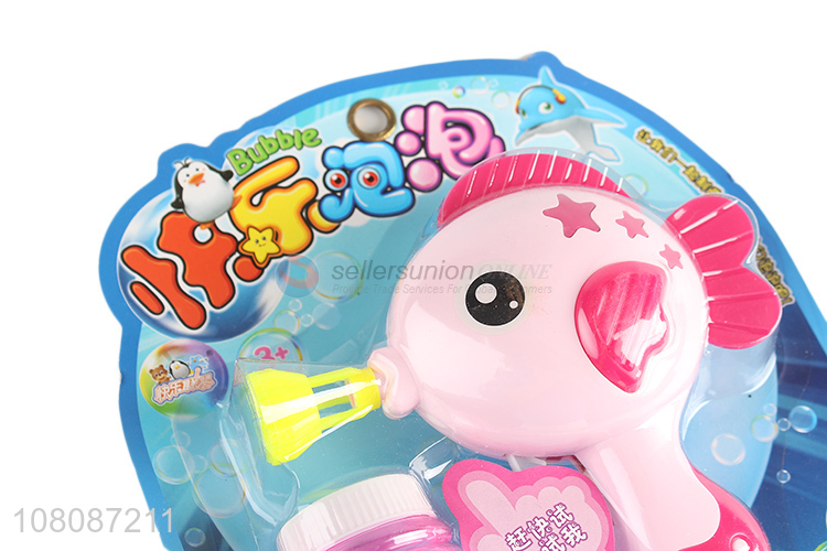 Wholesale Cartoon Fish Hand Held Bubble Gun Toy For Kids