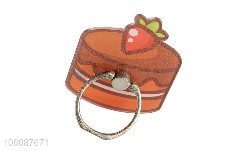 Factory supply cupcake mobile phone finger ring kickstand