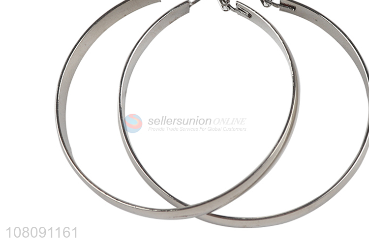 New Style Metal Circle Hoop Earrings Ladies Fashion Jewelry