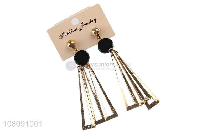 Good Sale Stylish Metal Pendant Stud Earrings For Ladies