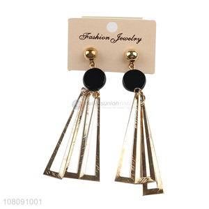 Good Sale Stylish Metal Pendant Stud Earrings For Ladies