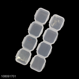 Top selling transparent plastic medicine box pill case