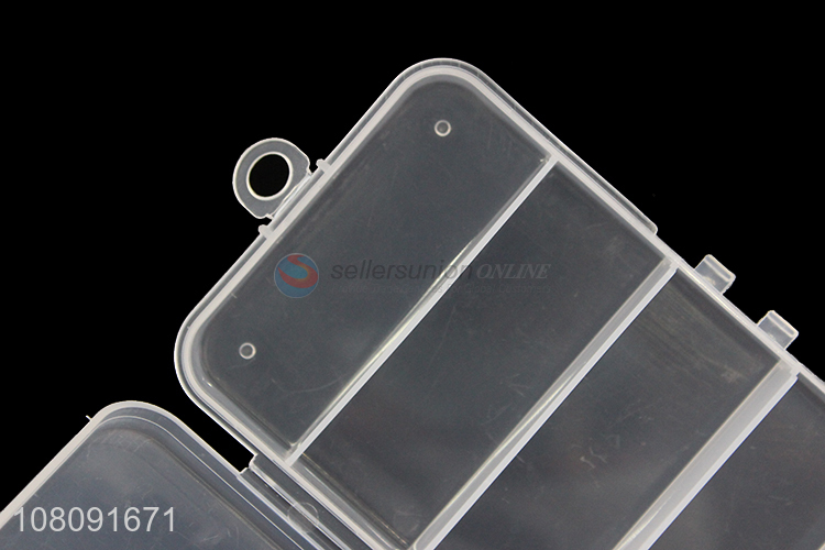 Yiwu market transparent portable travel pill storage case