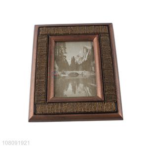 New hot sale beaded wooden picture frame for tabletop decoration