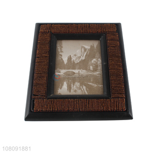 New arrival beaded photo frame wooden family picture frames