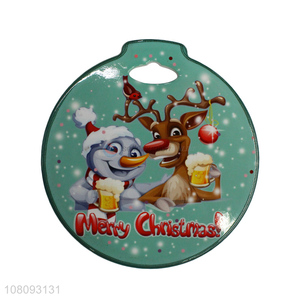 Hot selling Christmas ceramic coffee cup mat Xmas drinks coasters