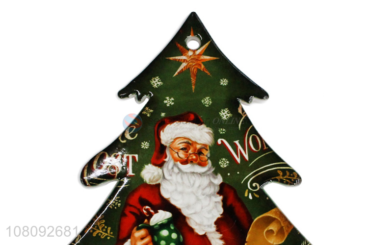 Factory supply quick-drying cork coasters ceramic Christmas placemat