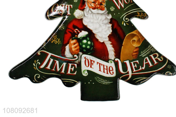 Factory supply quick-drying cork coasters ceramic Christmas placemat