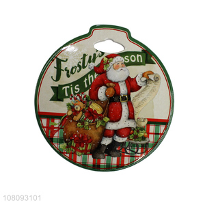 Low price Christmas ceramic tea cup coaster cork Christmas placemat