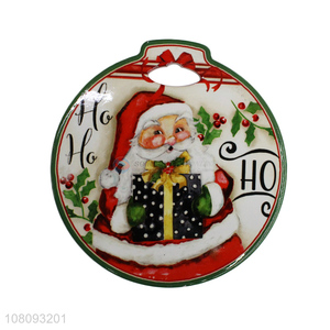 High quality Christmas ceramic coaster for drinks ceramic cup mats