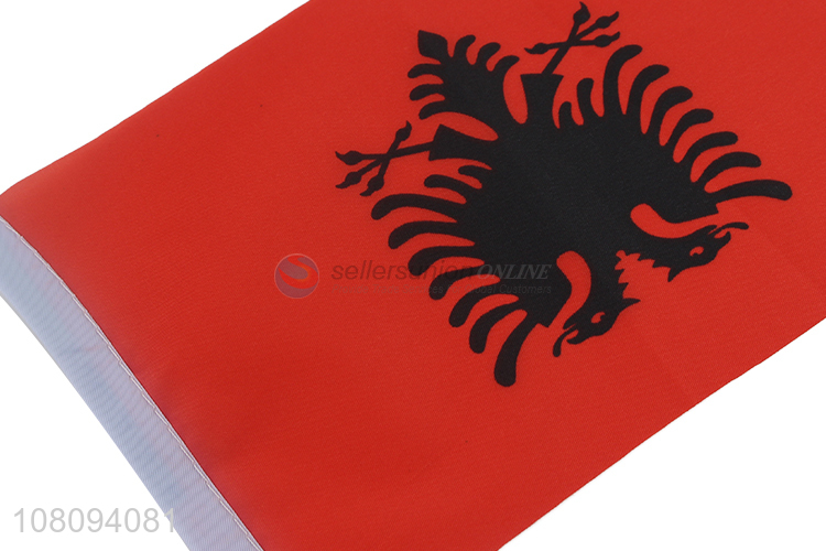 Yiwu wholesale Albania hand flag match national flag