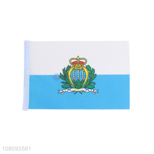 Yiwu wholesale San Marino hand flag match flag