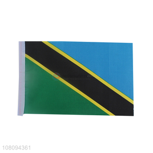 Yiwu direct sale Tanzania national flag creative polyester flag