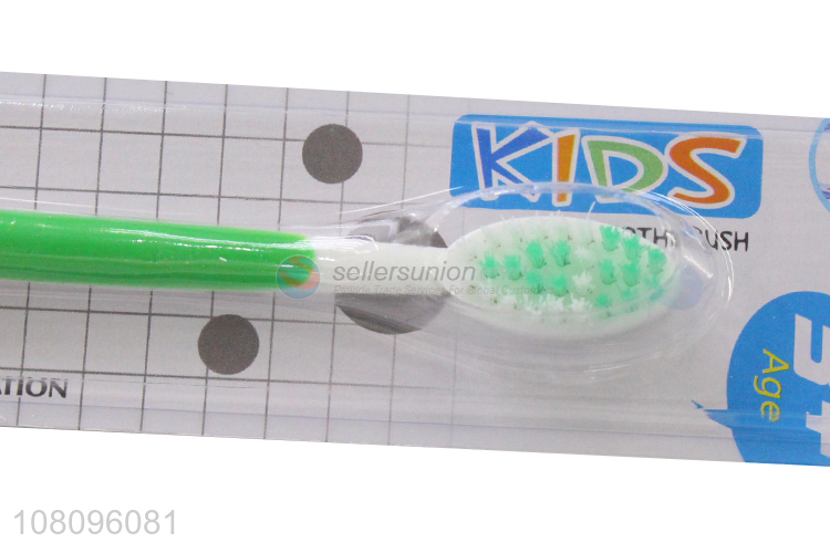 Online wholesale soft cartoon handle children toothbrush