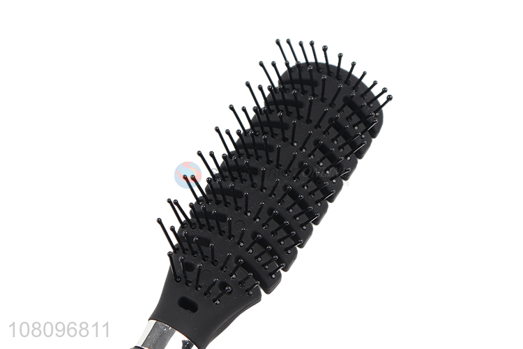 Factory direct sale plastic rib comb hairbrush for slicked back hair