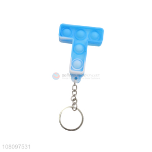 New arrival letter T silicone vent toy rodent pioneer keychain