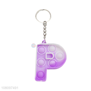 New products letter P portable rodent pioneer keychain