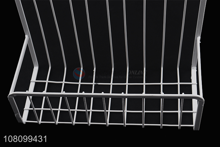 Good quality iron wire hanging storage rack for kitchen and bathroom