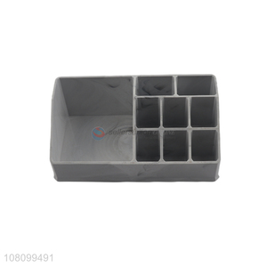Wholesale desktop plastic cosmetic box organizer makeup storage container