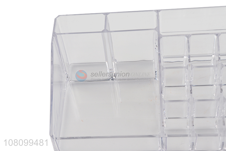 Good quality clear makeup organizer lipsticks nail polish storage box