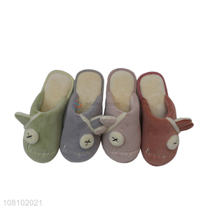 Cute design multicolor women warm winter slippers for sale