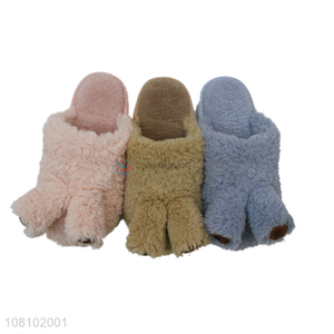 Cheap price creative multicolor winter women slippers