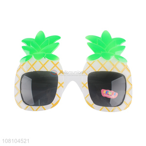 Low price tropical pineapple party glasses Hawaiian sunglasses