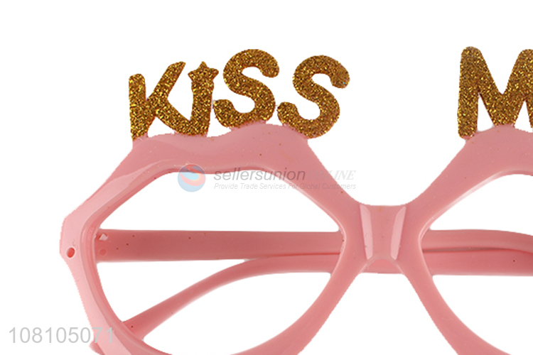 Factory supply fashion lip shape party glasses for women girls