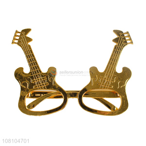 Low price gold guitar party glasses hawaiian style sunglasses