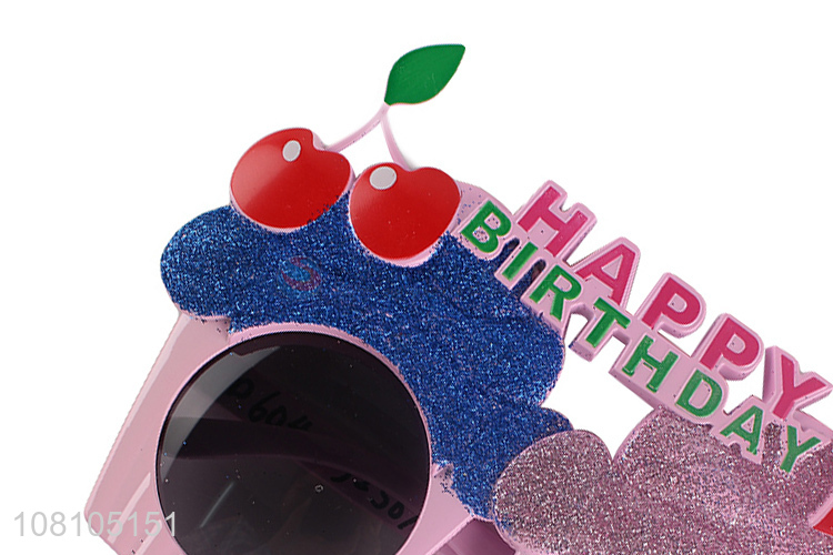 Recent design happy birthday party glasses birthday cake sunglasses