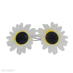 Low price flower shape party glasses fashion daisy sunglasses