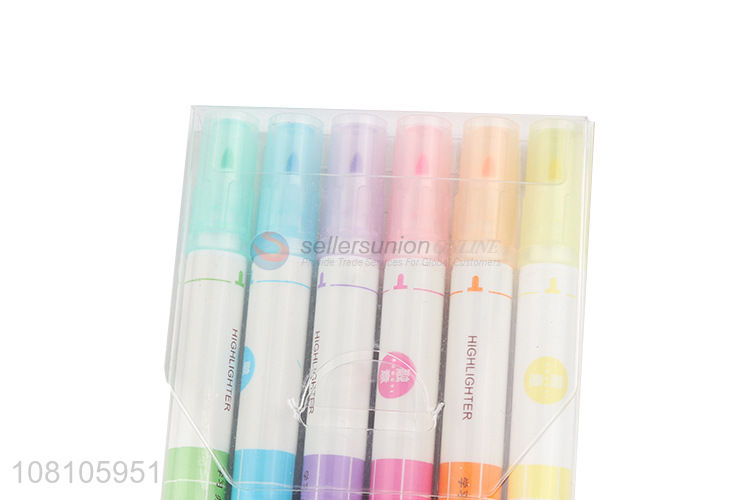 New arrival 6colors children painting highlighter pens