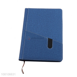 Yiwu market blue soft leather notebook portable notepad