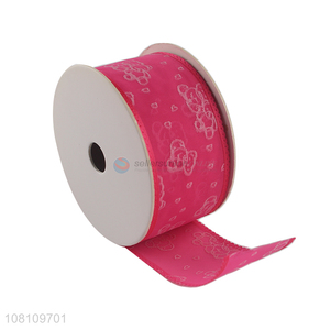 Bottom price multi-purpose ribbon cartoon bear printed ribbon
