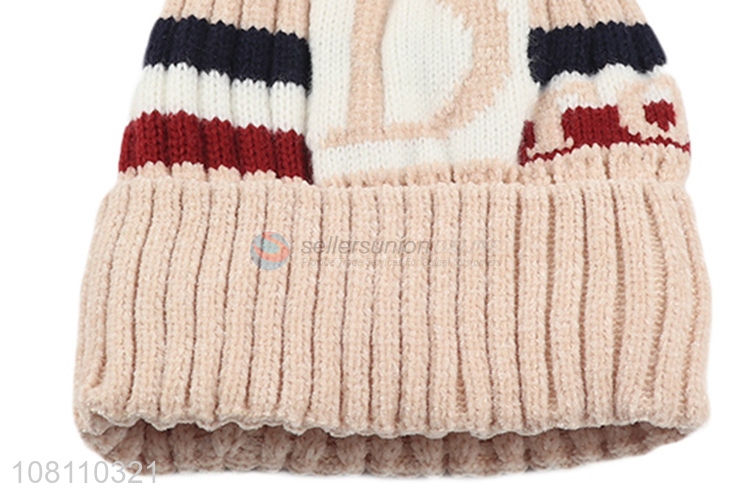 Top products warm winter knit hat beanies wholesale