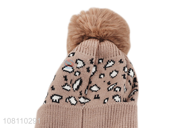 Online wholesale soft warm earmuffs hats for kids