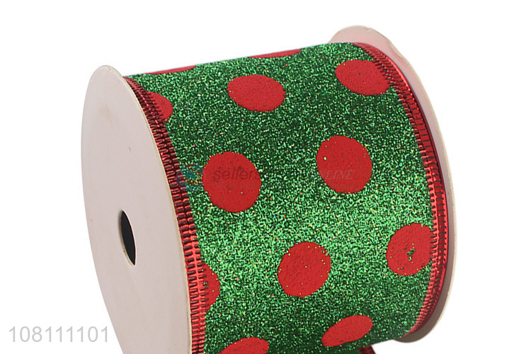 High Quality Wired Edge Ribbon For Christmas Tree Decoration