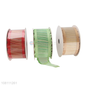 Hot Product Colorful Christmas Ribbon DIY Craft Ribbon