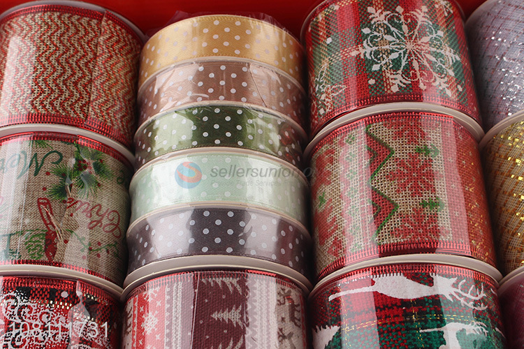 Best Quality Christmas Ribbon Fashion Decorative Polyester Ribbon