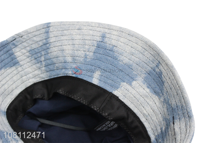 Wholesale fashion tie-dyeing denim bucket hat jean fisherman hat