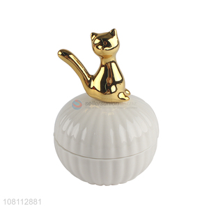 Cheap price creative ceramic storage tank seal tea caddy