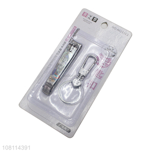 Yiwu market durable nail care nail clipper with keychain