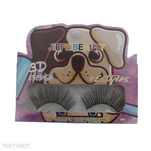 Top selling natural 3D false eyelash for makeup