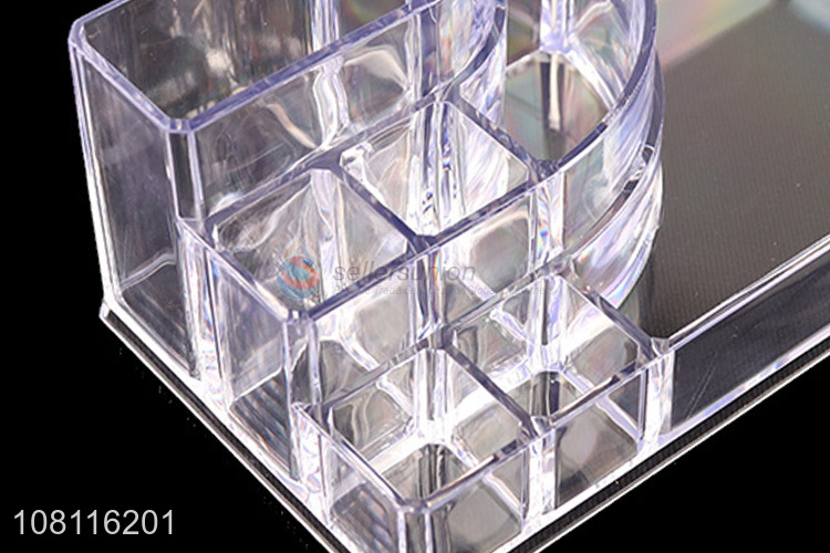 Wholesale transparent makeup storage box desktop storage box