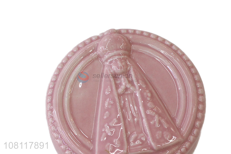 Factory price ceramic jewelry cases unique egg shape jewelry boxes