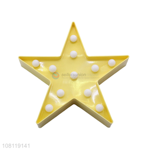 Yiwu direct sale yellow five-pointed star home decoration ornaments